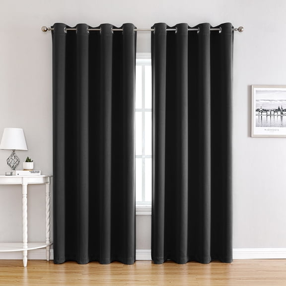 MK Gdledy Blackout Curtain Panels Perforated Window Drape for Bedroom Living Room, 1 Panel