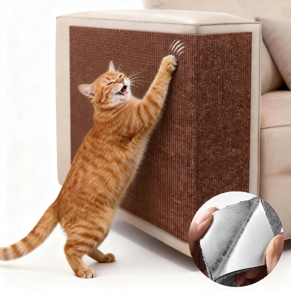 MK Gdledy Cat Scratch Furniture Protector, 40" x 16" Adhesive Cat ...