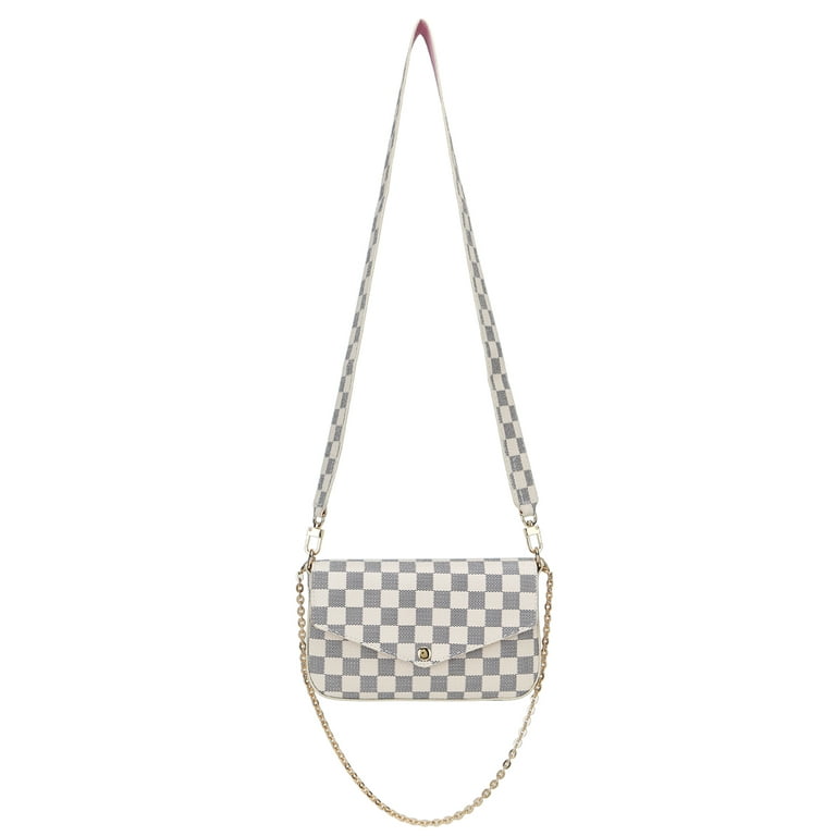 Louis Vuitton lv felicie pochette 3pcs set pouch bag damier ebene