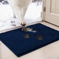 thumbnail image 1 of Dog Door Mat for Muddy Paws, Absorbent Non-Slip Washable Doormat, Quick Dry Chenille Mud Mat, Entry Indoor Entryway Carpet for Inside Floor,Teal Blue,60"x36", 1 of 8