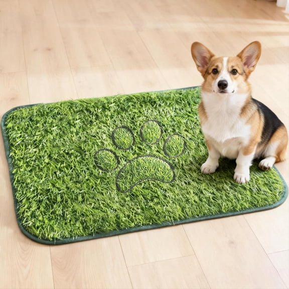 MK Gdledy Dog Pee Pads Puppy Pet Pad Artificial Dog Grass Pad Training Pads for Dogs Potty Pee Tray Fake Grass Mat Reusable for Indoor and Outdoor Washable