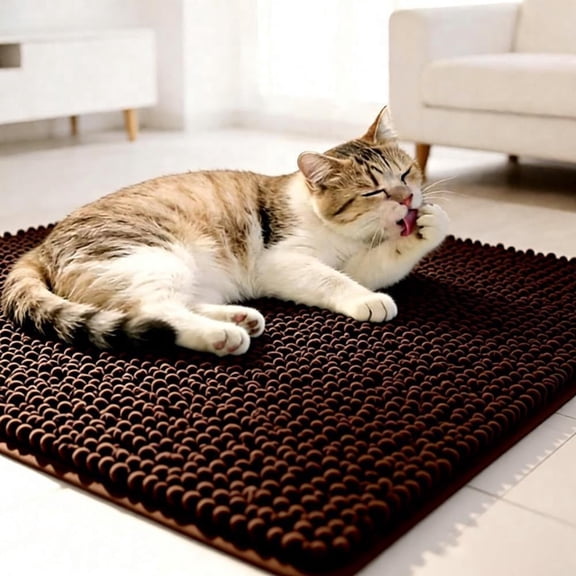 MK Gdledy Pets Cat Bed Pad Ultra Soft Pet Bed Rugs for Living Room, Soft and Shaggy chenille Carpet for Pets, Machine Washable Floor Rugs for Bedroom