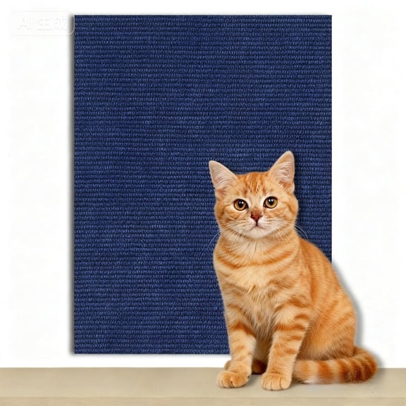 MK Gdledy Premium Cat Scratching Pad, Self-Adhesive Anti-Scratch Furniture Protector, Wall & Door Climbing Mat for Cats, Durable Woven Material,40" x 16"