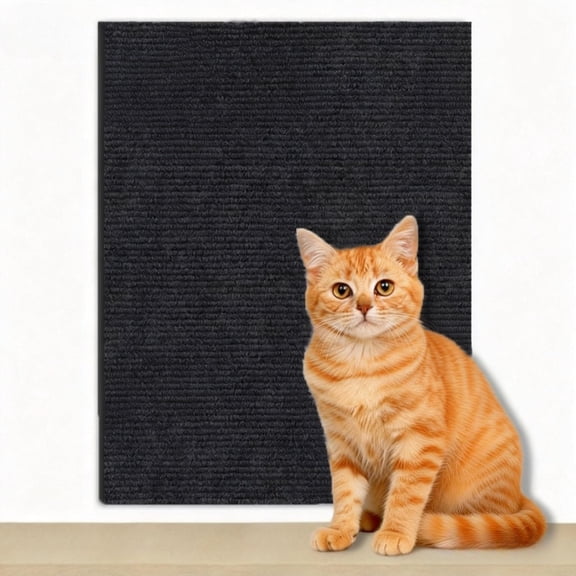 MK Gdledy Premium Cat Scratching Pad, Self-Adhesive Anti-Scratch Furniture Protector, Wall & Door Climbing Mat for Cats, Durable Woven Material,40" x 16"