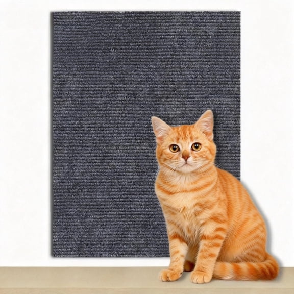 MK Gdledy Premium Cat Scratching Pad, Self-Adhesive Anti-Scratch Furniture Protector, Wall & Door Climbing Mat for Cats, Durable Woven Material,40" x 16"