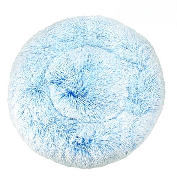 MK Gdledy | Round Plush Pet Bed for Dogs-Cats,Fluffy Soft Warm Calming Dog Bed Sleeping Kennel Nest