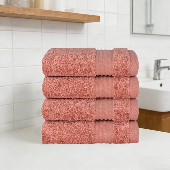 MK Gdledy Towels Luxury Bath Towel Set of 4 Pieces, 100% Cotton, Ultra Soft & Highly Absorbent for Everyday Use.