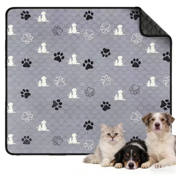 MK Gdledy Washable Pee Pads for Dogs 2 Pack, Washable Training Pet Pads, Washable Potty Pads, Reusable Puppy Pads, Waterproof Whelping Pads, Non-Slip Reusable Training Pads with Heavy Absorbency
