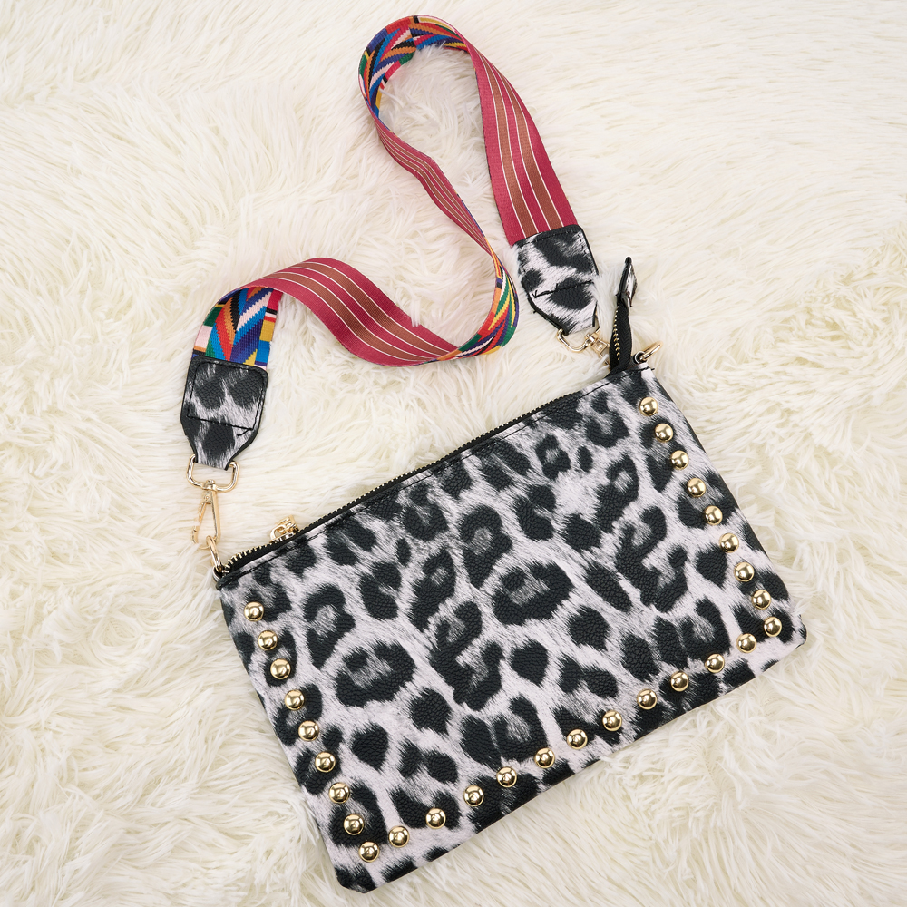 MK Gdledy Women Rivet Crossbody Funky Strap Bag Shoulder Bag Handbags