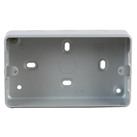 MK - Grid Plus Metalclad 2 Gang Surface Box
