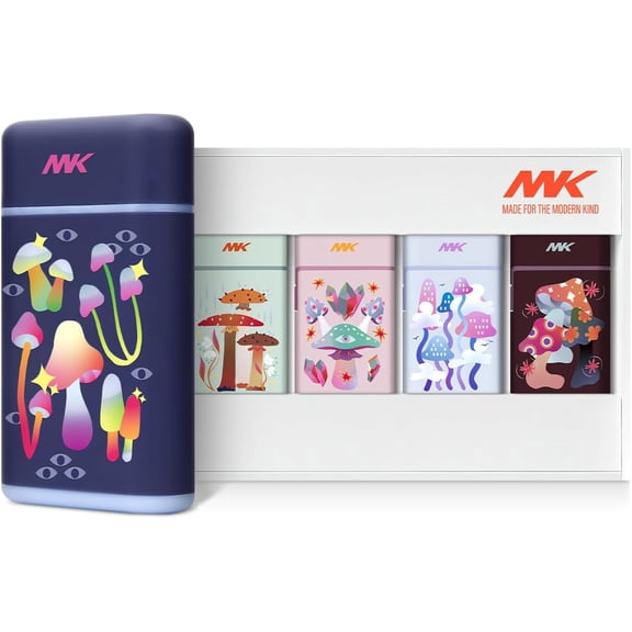 MK Lighter 5-Pack Torch Flame Pocket Lighters, Refillable and Multipurpose, Ideal for Candles, BBQ, Camping, and Everyday Use (Myco-Cosmo-5PC)