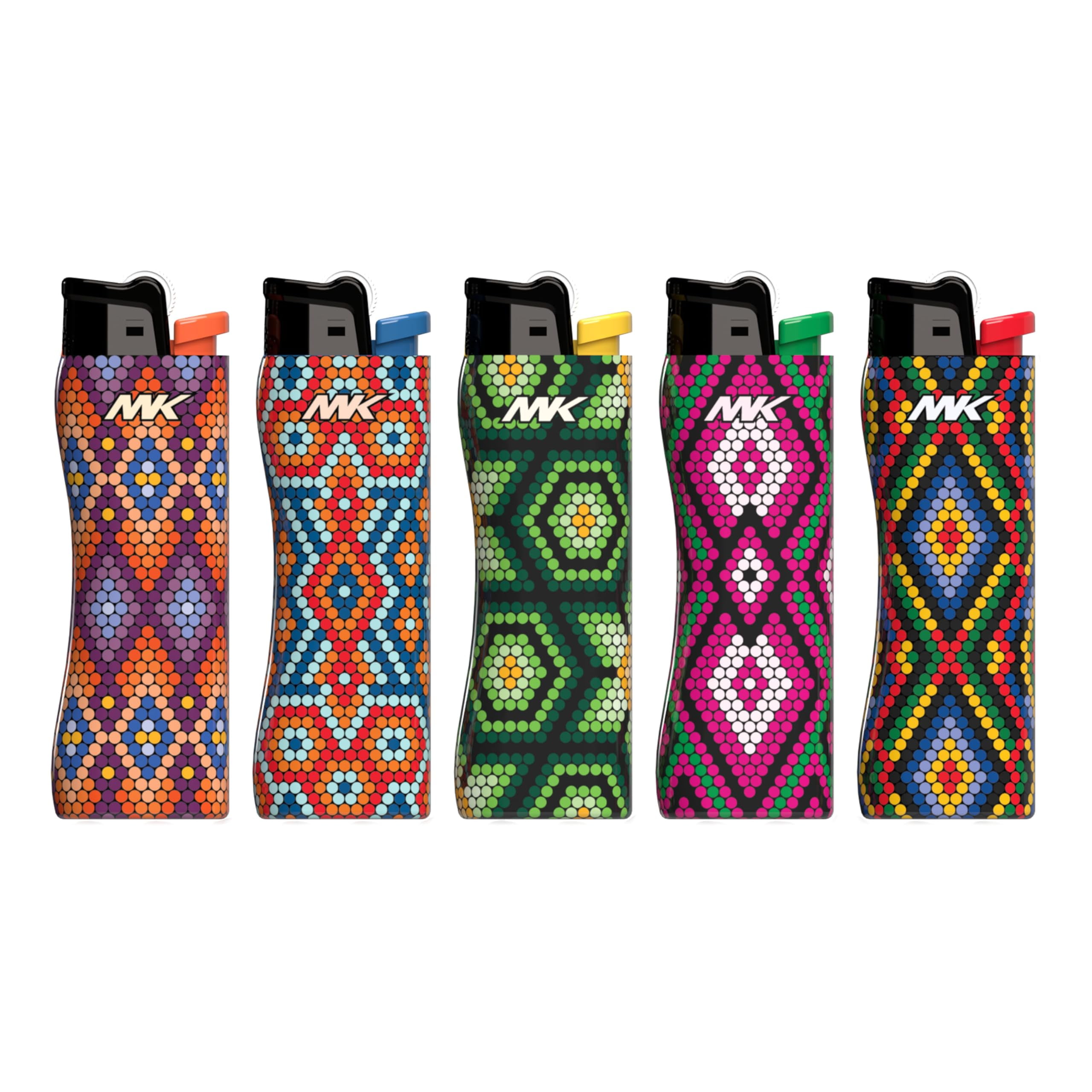 MK Lighter 9G Soft Flame Flint Strike Refillable Lighters, Ideal to use