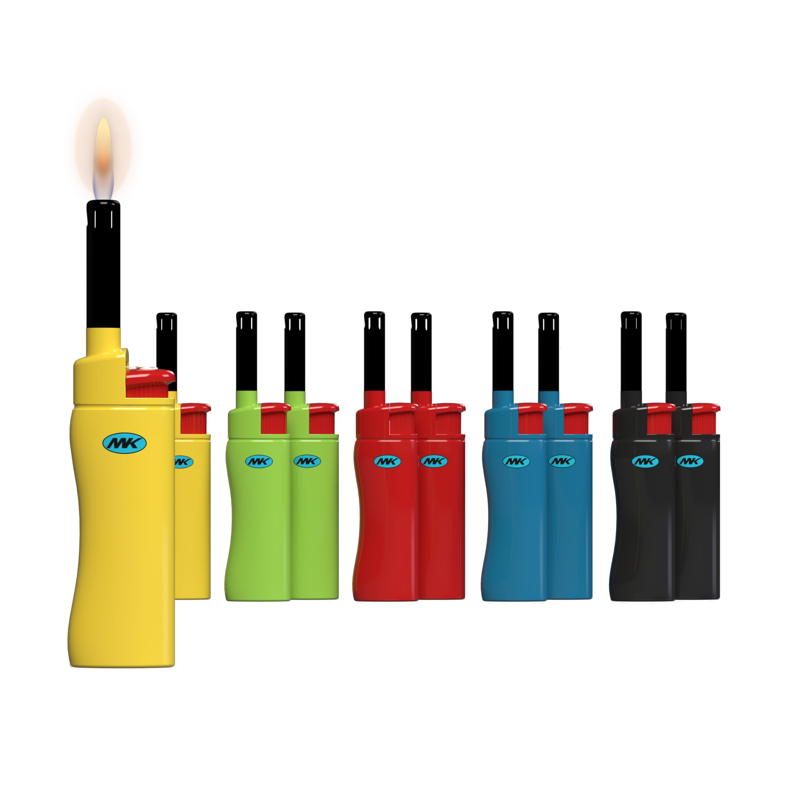 MK Lighter 10PCS Candle Lighters Windproof Flame Ideal as Lighters for Candle BBQ Lighters Camping Lighters Outdoor Lighters Butane Refillabl MK Lighter 10PCS Refillable Candle Lighters \u2013 UK | Ubuy