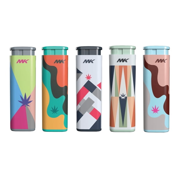 MK Lighter Wind Proof Jet Flame Lighters, 5PCS Striking Design Lighters, Ideal as Lighters for Candle, Camping Lighter, Outdoor Lighters, Butane Refillable Lighter, Multipurpose Lighters (Hydro-5PC)