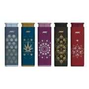 MK Lighter Wind Proof Jet Flame Lighters, 5PCS Striking Design Lighters, Ideal as Lighters for Candle, Camping Lighter, Outdoor Lighters, Butane Refillable Lighter, Multipurpose Lighters Jane-5PC