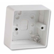 MK - Logic Plus 1 Gang White Surface Pattress Box, 40mm