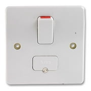 MK - Logic Plus 13A DP Switched Fused Spur, White