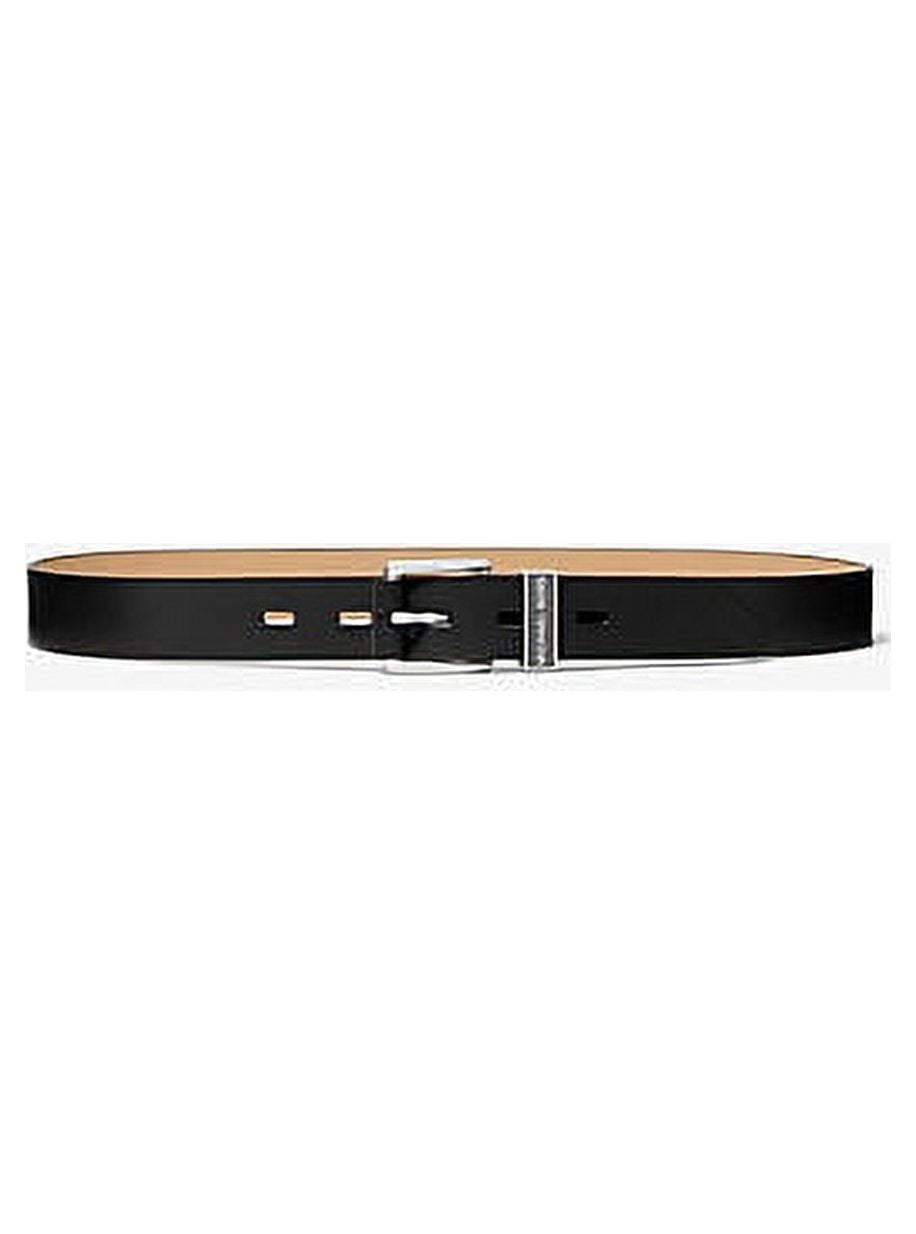 MK Skinny Leather Waist Belt, Black, Small - Walmart.com