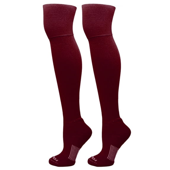 MK Socks Extreme Over the Knee Baseball, Football Socks - Maroon (M)