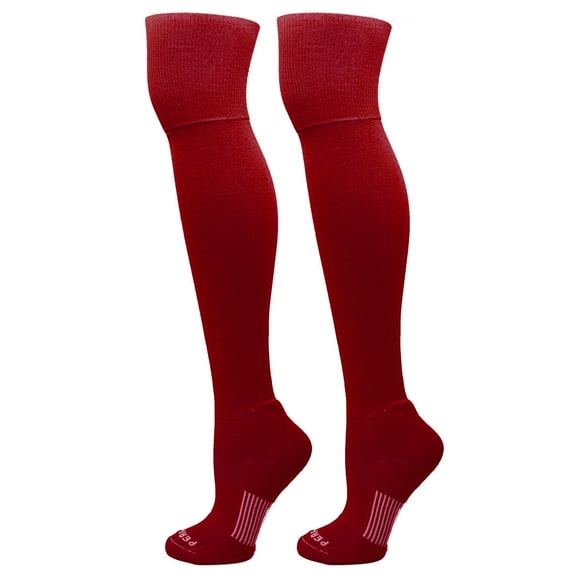 MK Socks Extreme Over the Knee Sports Socks - Cardinal Red (M)