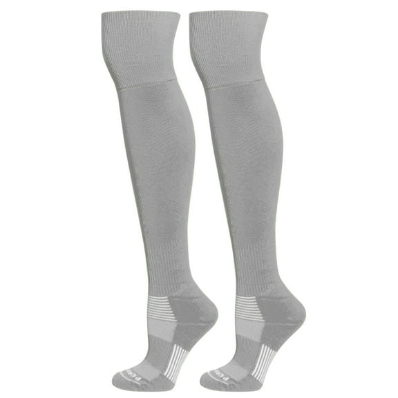 MK Socks Extreme Over the Knee Sports Socks - Silver Grey (L)