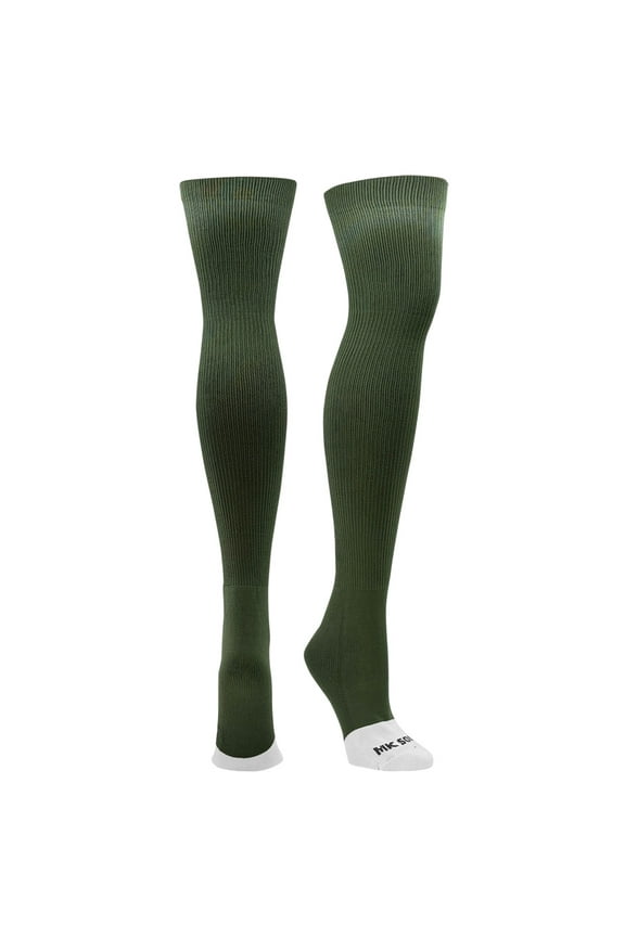 Over the Knee Baseball, Football Extra Long Sports Socks (Military Green, L)