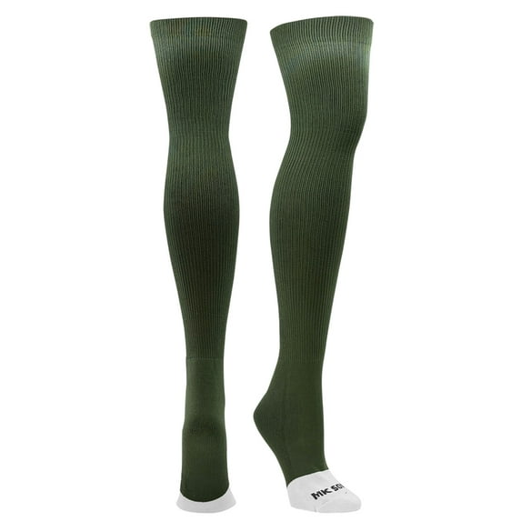 MK Socks Over the Knee Baseball, Football Extra Long Sports Socks (Military Green, XL)
