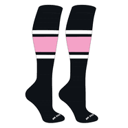 Chaussettes De Baseball/softball TCK Performance - Rayées Jaune/noir/blanc - Taille M