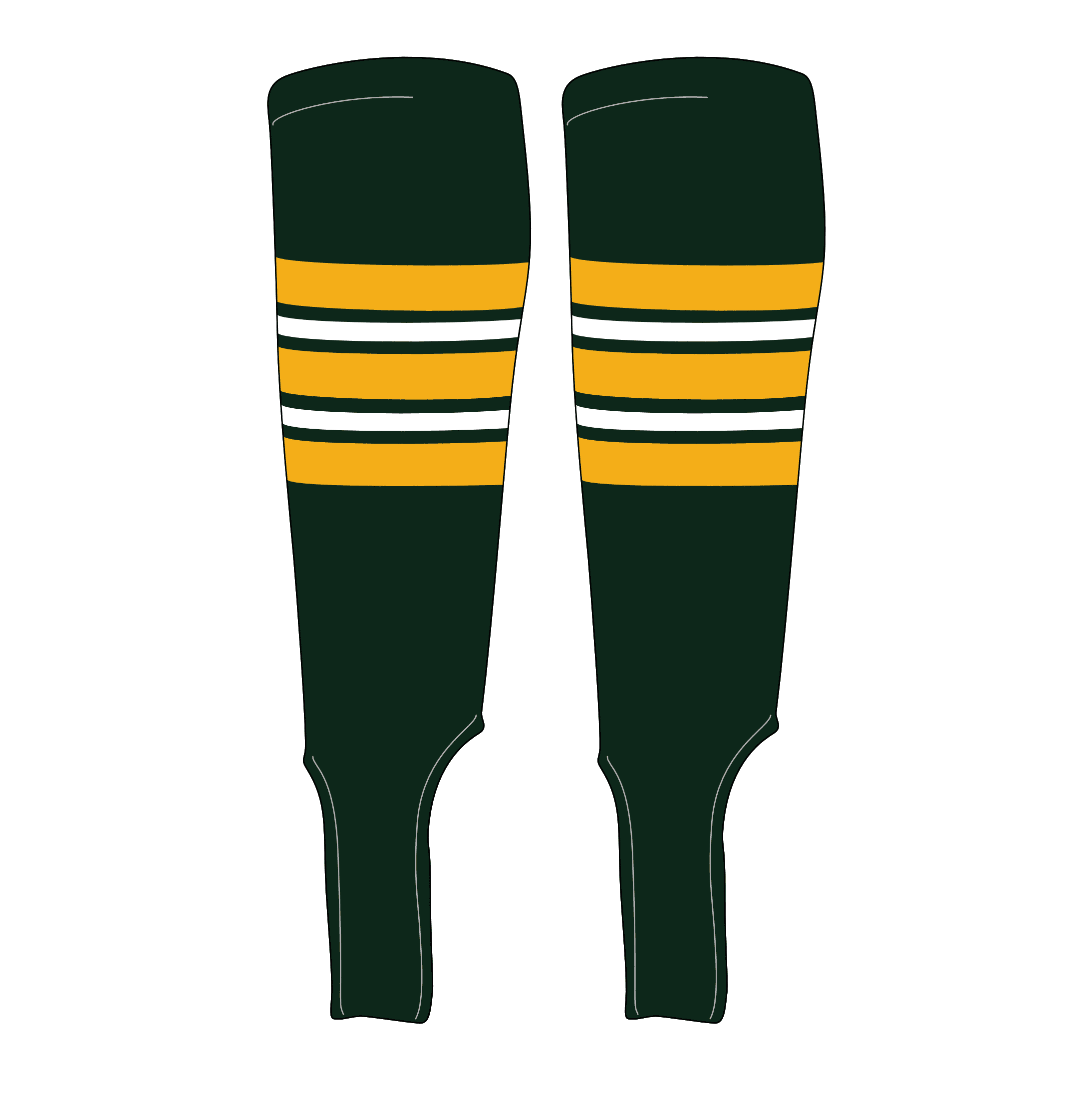 TCK Baseball Stirrups Medium (200F, 5in) Navy, Dk Green