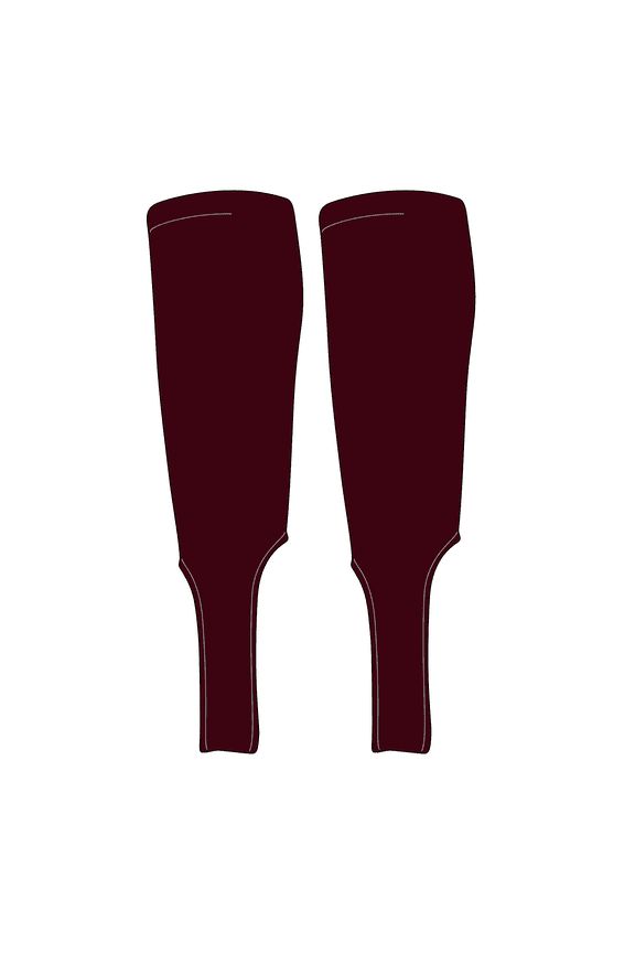 Traditional Baseball Stirrups Pattern S-7 Maroon (S)