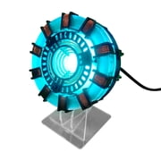 MK1 Arc Reactor, Heart-shaped Arc Reactor Light Model DIY Assembly Kit with USB Power Cable Light, Rechargeable Superhero Lamp, Tech Ornament