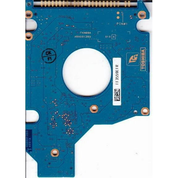 MK1031GAS, HDD2A02 U ZK02 T, G5B001283000-A, Toshiba 100GB IDE 2.5 PCB