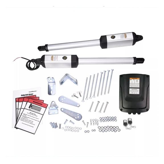 MK1102/230V Dual Swing Gate Opener 300kgs Per Leaf With 2 Remote Controls AC Powered Automatic Door Operator ,Easy to Install