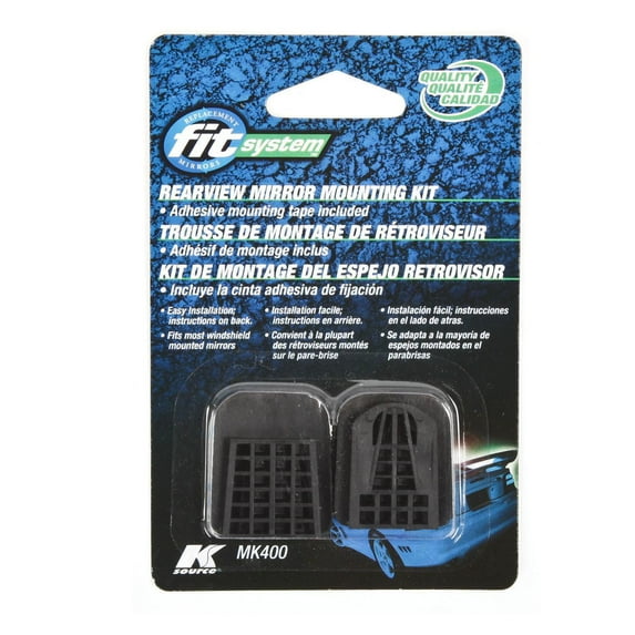 MK400 - Fit System Universal Mounting Plate with Mounting Tape Glue for Day / Night Mirror Rear View Mirror Mount