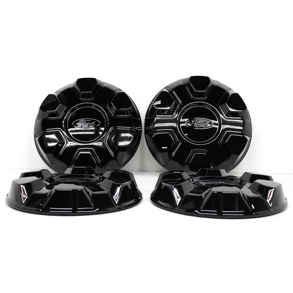 MK4V-1A108-FA  Set of 4 Black Center Caps For DRW Ford Transit 350-HD