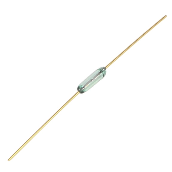 MKA07101 Gold Tone Round Leads Glass Tube Reed Switch Replacement 7mm