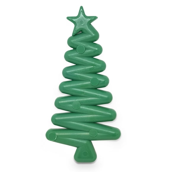 MKB Christmas Tree Ultra Durable Nylon Dog Chew Toy for Aggressive Chewers Green OSFA