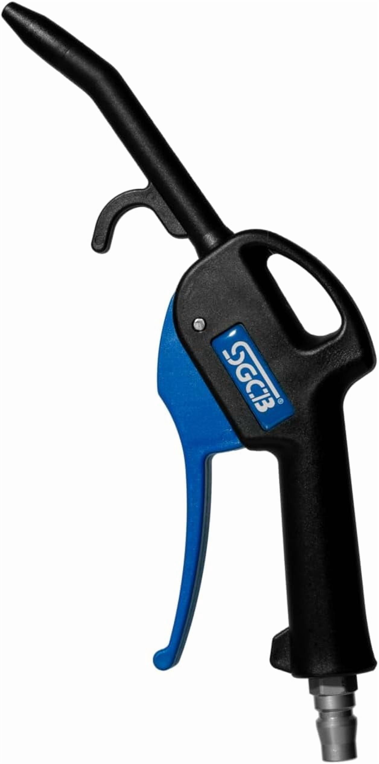 MKEUDQ-1/4" NPT Angled Quiet Blow Gun Compressed Air Tool, 4.2-in Long Reach & Scratch-Free ABS Nozzle for Engine Bay & Interior Cleaning