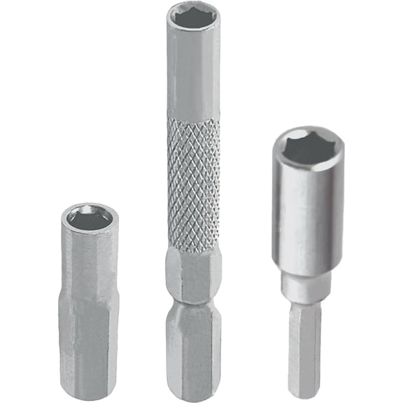 MKEUDQ-1/4 to 4mm Bit Adapter,4mm-6.35mm Converter Adapter Slotted Precision Bits Set Screwdriver Drill Bit for Repair Mobile Phone Camera Computer