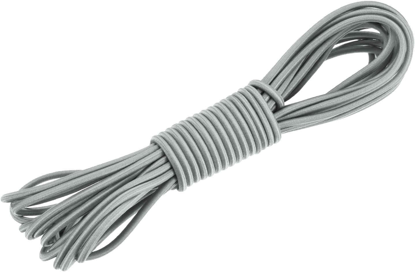 MKEUDQ-1/8 Inch Shock Cord, 25 Feet Grey Bungee Cord Tent Pole Shock Cord Round Elastic Kayak Rope Stretch String Marine Grade Heavy Polyester for DIY Projects Tie Downs
