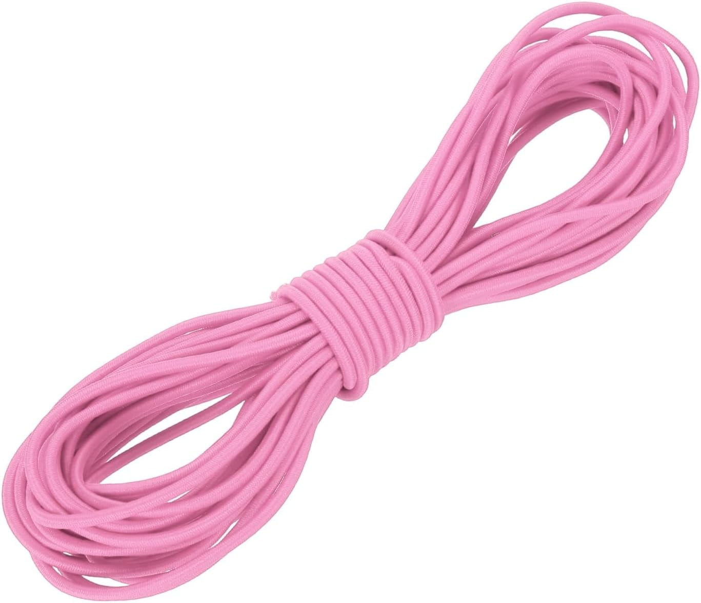 MKEUDQ-1/8" x 33' Elastic Bungee Cord, Bungee Shock Cord Kayak Stretch String Rope for Camping Tent Bike Tie Down Kayaking Boating Repairing Poles DIY Canopy Patio, Pink