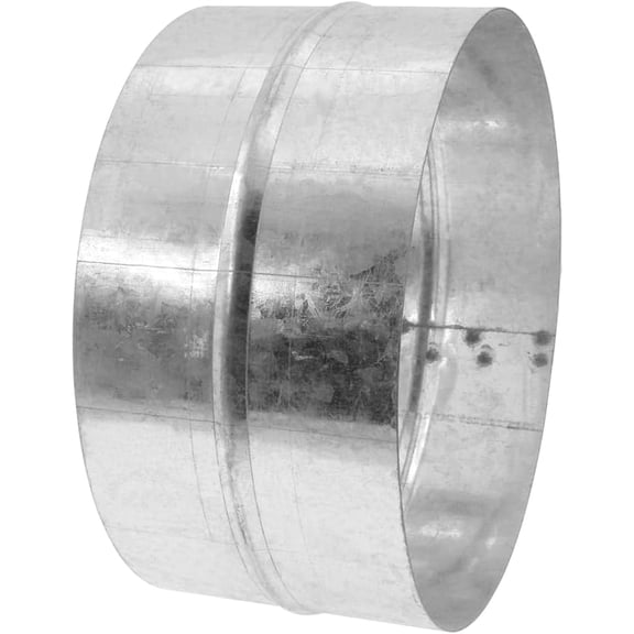 MKEUDQ-1 PCS Metal Vent Duct Connector, Rigid Galvanized Metal Dryer Vent Coupler Metal Dryer Pipe Coupling Durable Round Ventilation Duct ExtensionAir Duct Vent Connection (4")