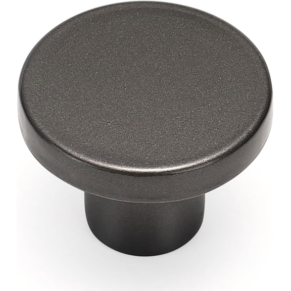 MKEUDQ-1 Pack Cabinet Knobs Pearl Grey Kitchen Cabinet Knobs Round Dresser Drawer Pulls Closet Door Pulls 1-1/5 Inch