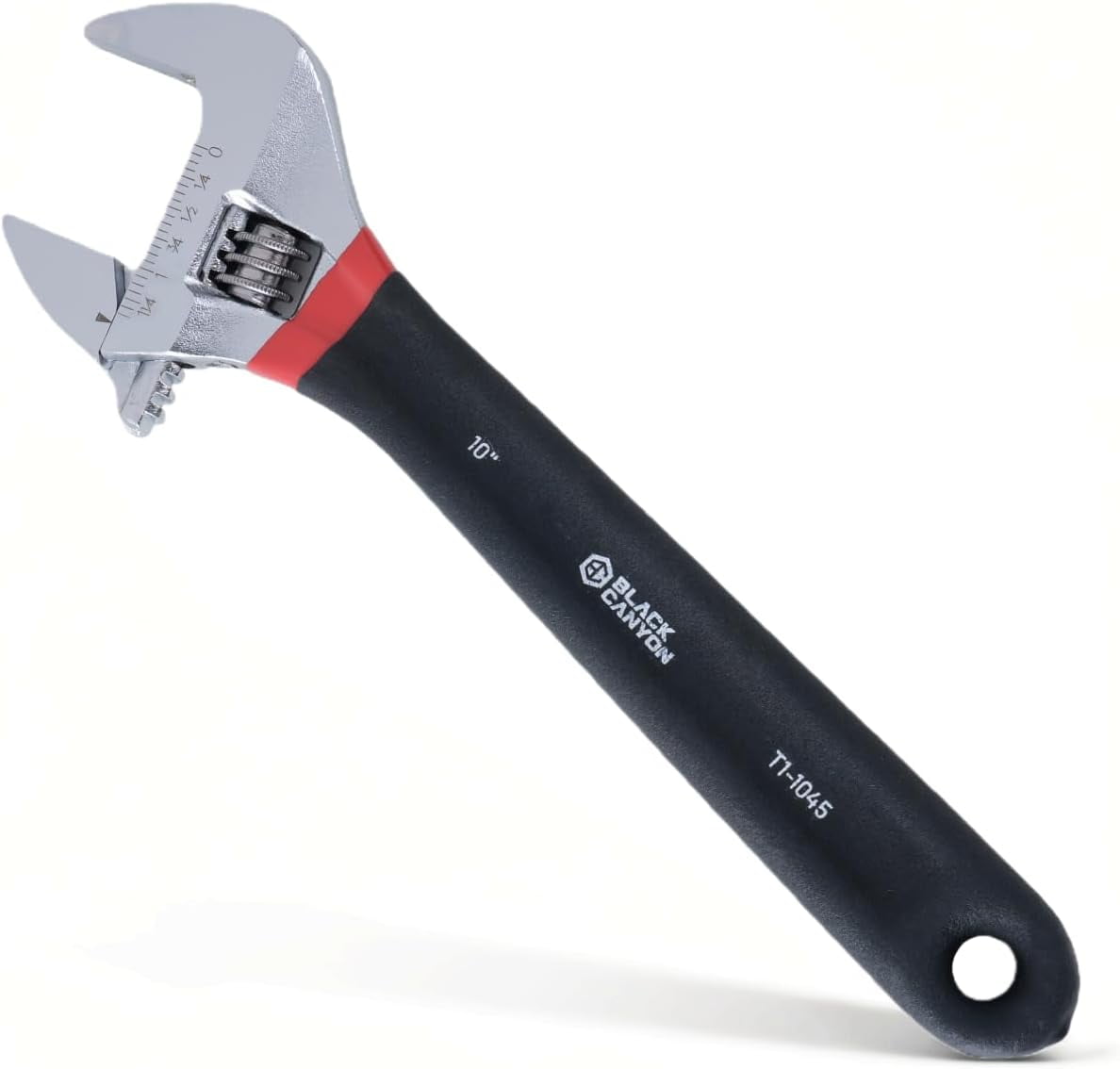 MKEUDQ-10" Adjustable Wrench, 1-3/8" Jaw Capacity, Superior Cr-V Steel, Hex Jaw design, Smooth Jaw Adjustment, w/Comfort Grip, Fits home fixes, pipe installation, garage tasks