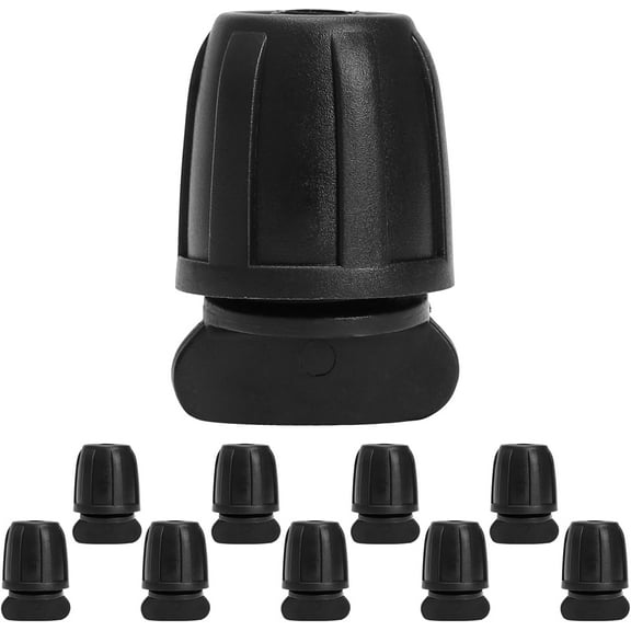 MKEUDQ-10 Pack 5/16 Drip Irrigation End Cap Connectors, Barbed Lock End Plug Fittings for 5/16 Inch Tubing, Leak-Proof Closure for Garden Hose Drip Line Termination, Easy No-Leak Installation