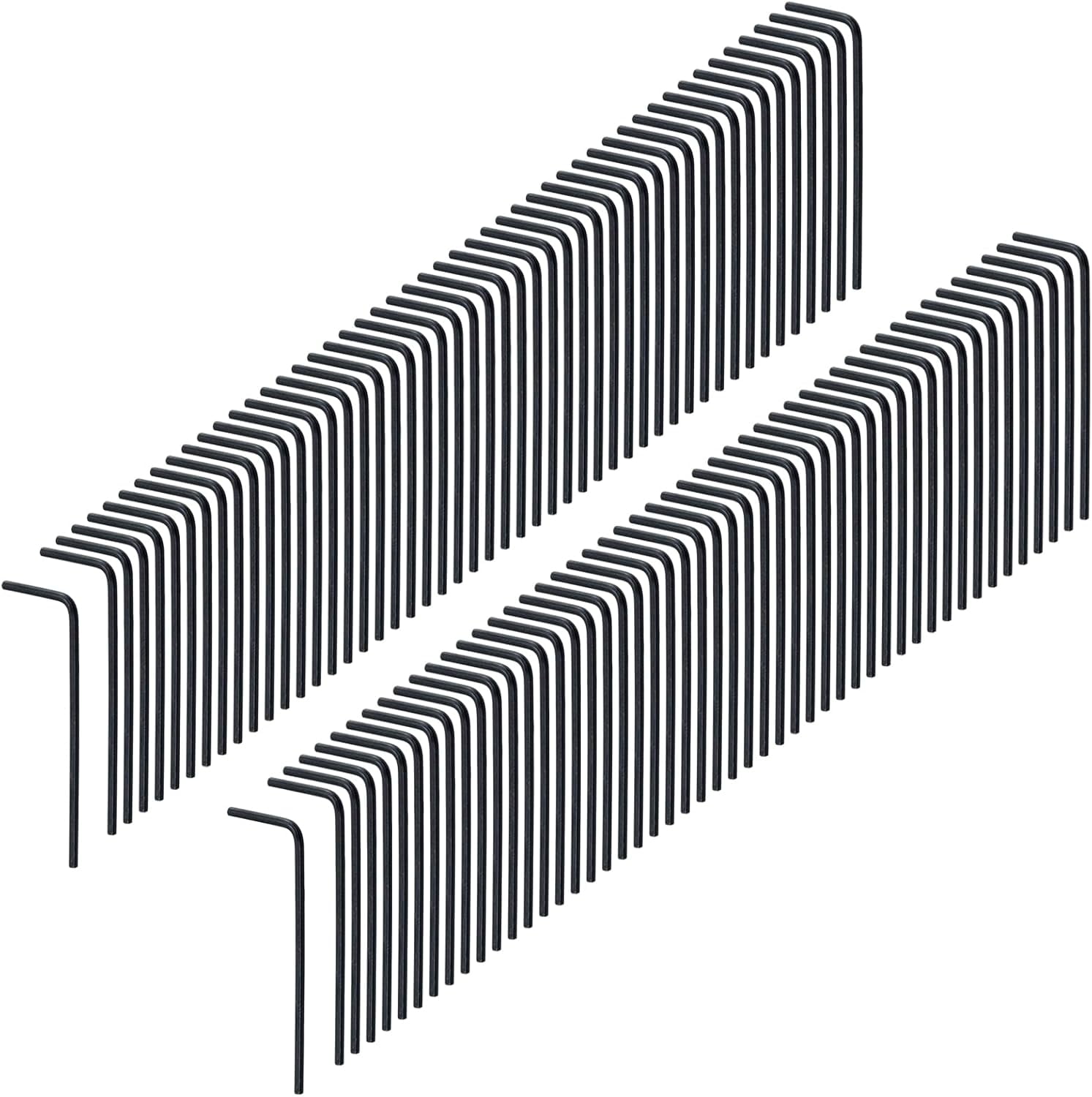 MKEUDQ-100 Pcs 1.5mm L-Shaped Hex Key Wrench Allen Wrench Set Hexagon Head Furniture Repairing Tool