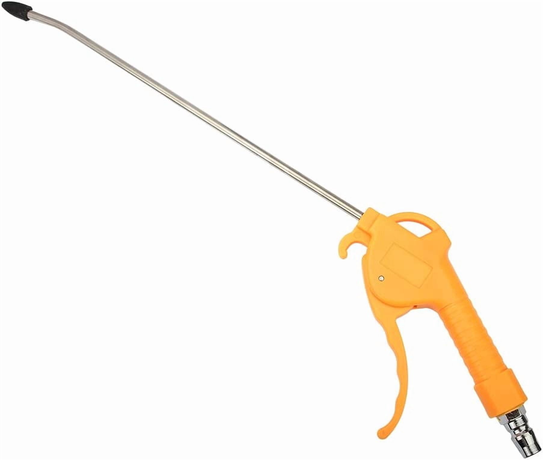 MKEUDQ-11" Nozzle Air Blow Gun Stainless Steel High Pressure Dust Blower Gun with Removable Rubber Tip for Computer Hosts Car Engine