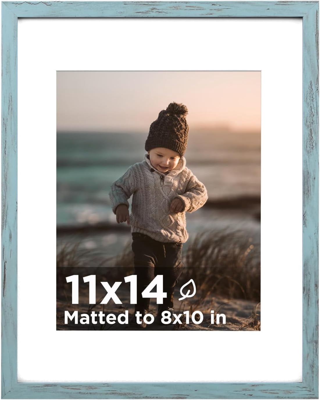 14x11 Picture Frame Example MKEUDQ-11x14 Picture Frame Turmaline Blue, Wooden 14x11 Photo Frames ...