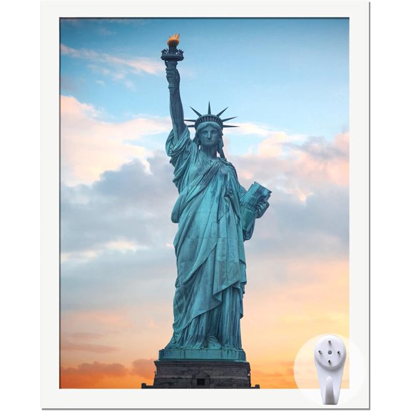 MKEUDQ-12x15 Picture Frame for 12by15 Poster Photo Canvas Certificate White High Transparent Photo Frame Wall Desktop Horizontal Vertical 12 x 15