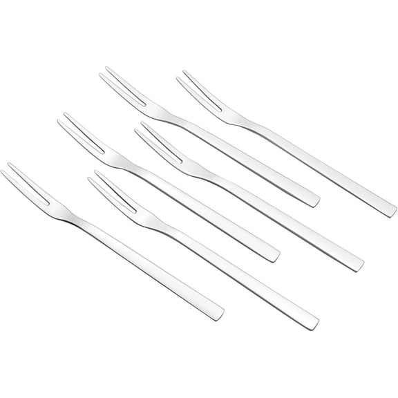 MKEUDQ-16-piece Stainless Steel 2-Tines Forks, Small Fruit Forks